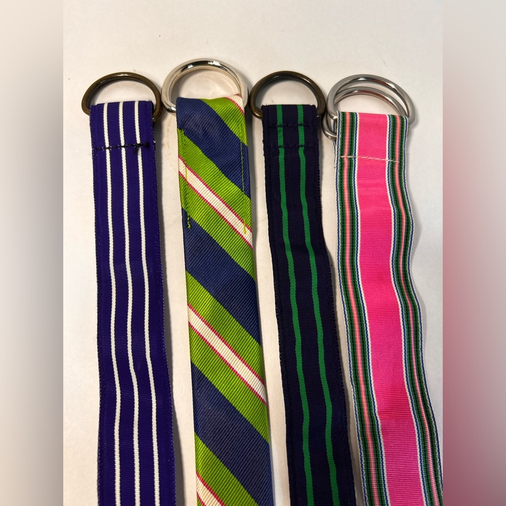 J. Crew Loop Belt Lot/Bundle (4) Multicolored. M/L